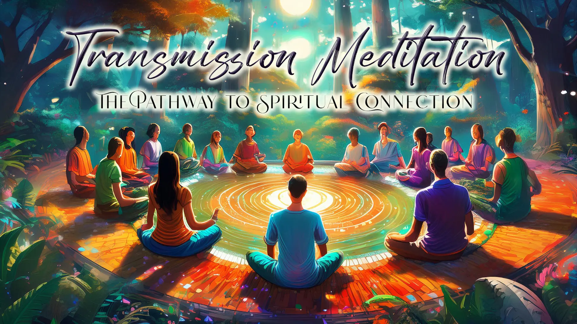 Transmission Meditation concept image for background